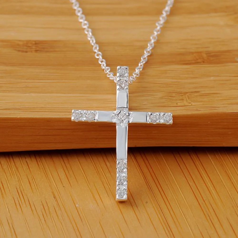 

Женское и мужское ожерелье из серебра 925 пробы, 18 дюймов