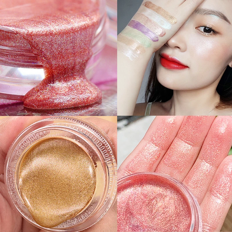 Жидкий хайлайтер Shimmer Glow Illuminator макияж Highlight Shine коричневый Осветляющий Желейный гель для лица крем с высокой зажигалкой