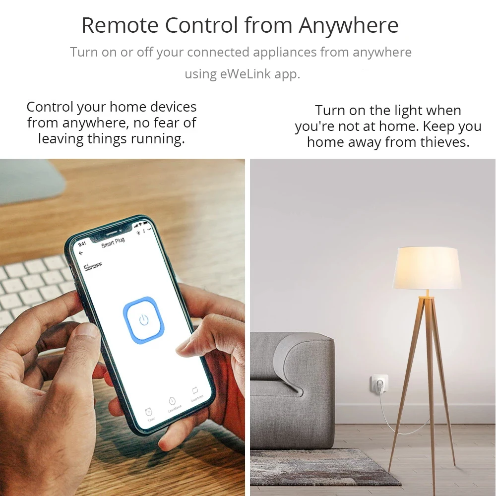 Смарт-розетка SONOFF S26 R2 с поддержкой Wi-Fi | Электроника