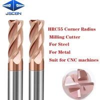 hrc55 carbide corner radius end mills round nose milling cutter corner rounding cnc tools carbide milling cutter end mills