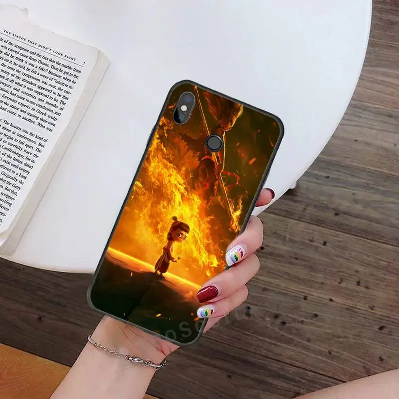 

Nezha Chinese style anime Phone Case For Xiaomi Redmi note 7 8 9 t max3 s 10 pro lite Luxury brand shell funda coque