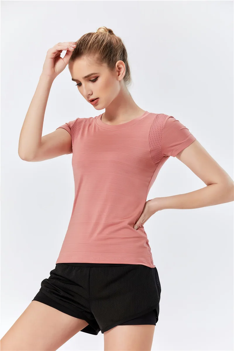 

Raibaallu New Summer black purple grey sport Shorts Women Casual Shorts Workout Waistband Skinny Short t-shirt drop shipping