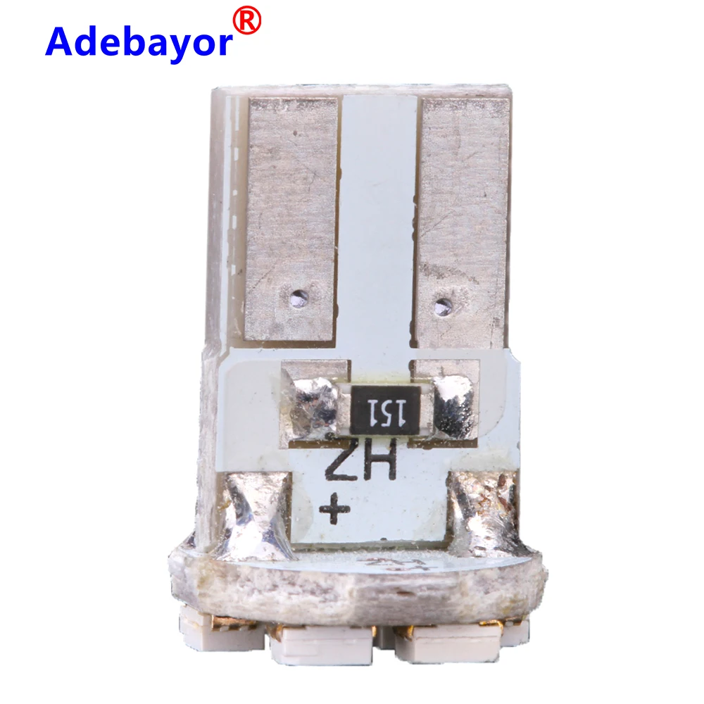 1000 шт PCB T10 Светодиодная лампа 1206 8 SMD W5W 64LM 147 габаритная дверная цвет белый 12