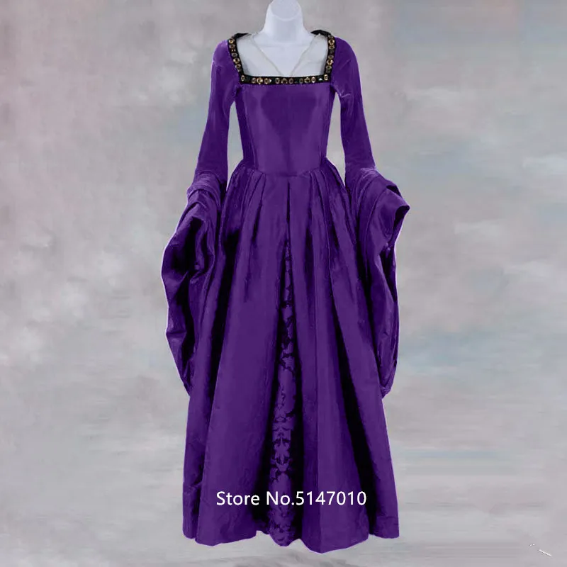 Средневековый Ренессанс костюмы на Хэллоуин для женщин взрослых Виктории Винтаж