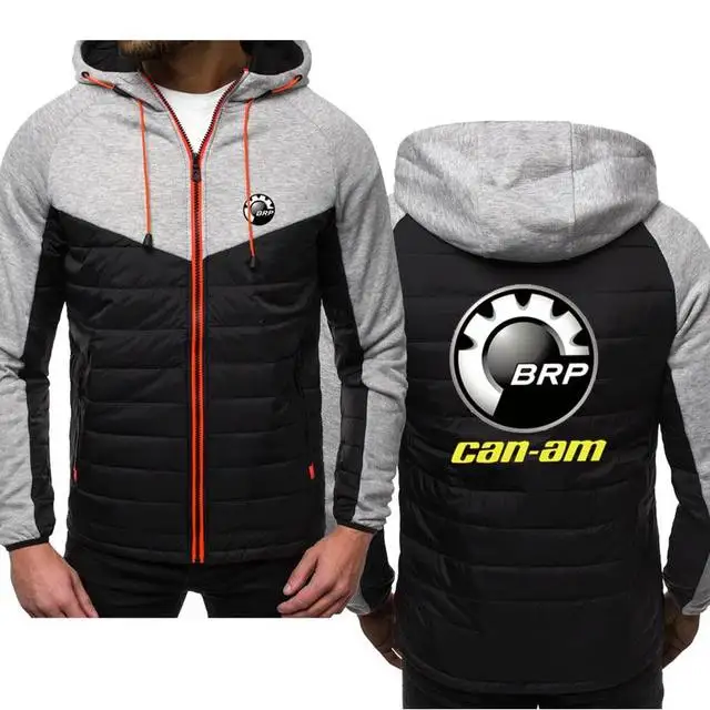 

New Hoodies Man BRP Can-am Logo Spring Autumn Sweatshirt Casual Fashion Hoody Zipper Jacket Male Tops Clothing