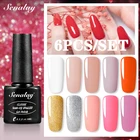 Гель-лак для ногтей SENALAY, 4 шт.6 шт., набор, полуперманентный, отмачиваемый, верхний слой для маникюра, гибридные Лаки, гель для ногтей