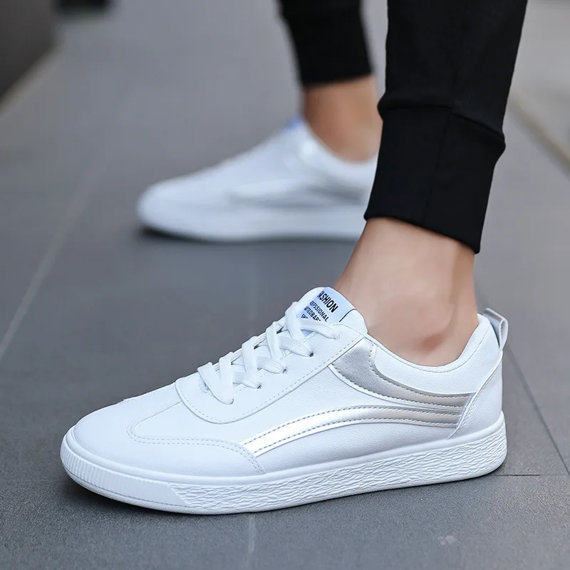 Hemmyi 2020 новые удобные мужские туфли белого цвета на шнуровке износостойкие