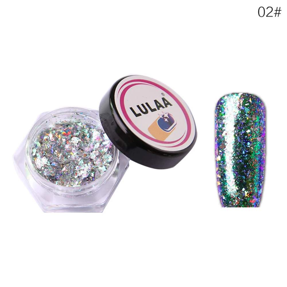 _ Объемные смешанные красочные блестящие хлопья русалки для ногтей