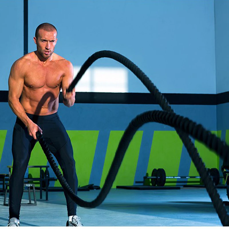 

1500*3.8cm Fitness Home Gym Equipment Heavy Jump Rope Crossfit Weighted Battle Skipping Ropes Power Improve Strenght Training