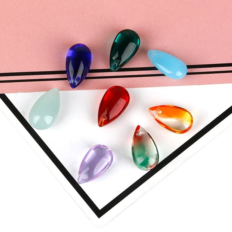 Стеклянная подвеска в виде лепестков воды ручная работа шпилька аксессуары для