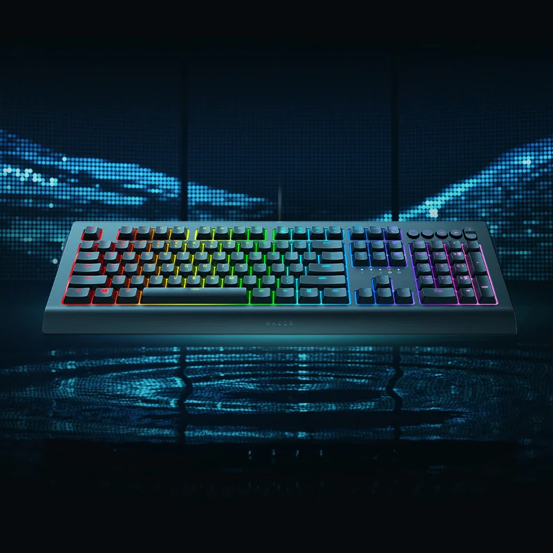 Razer Cynosa V2 Customizable Chroma RGB Membrane Gaming Keyboard-Individually Backlit Keys - Spill-Resistant Design