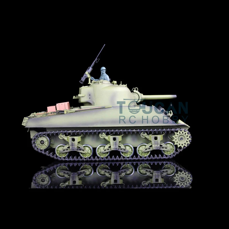 2 4G Heng Long 1/16 масштаб 7 0 пластиковая версия M4A3 Sherman RTR Радиоуправляемый Танк модель