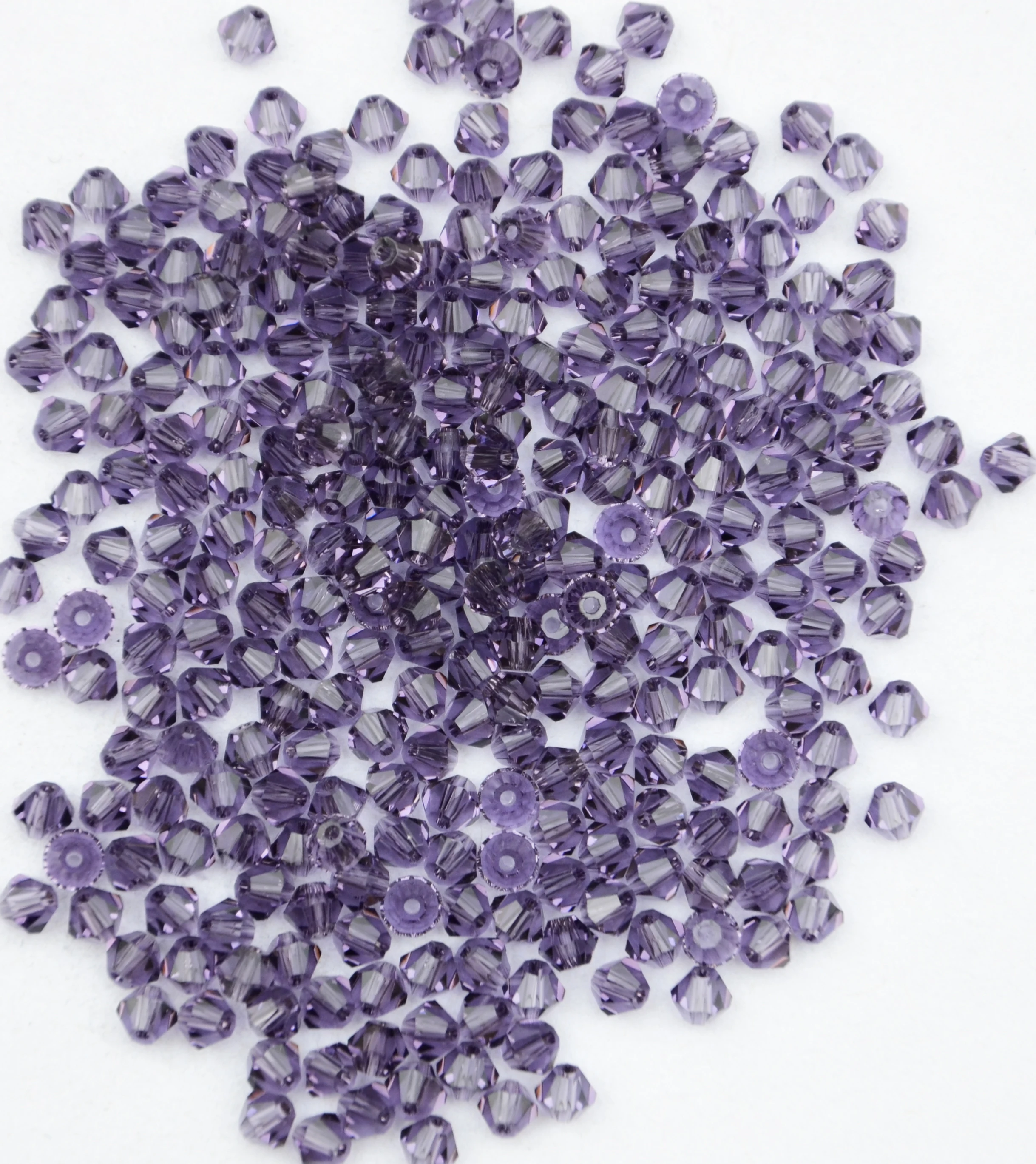 

Бесплатная доставка, 720 шт./лот 4 мм фиолетового цвета, китайские хрустальные Биконусы высшего качества