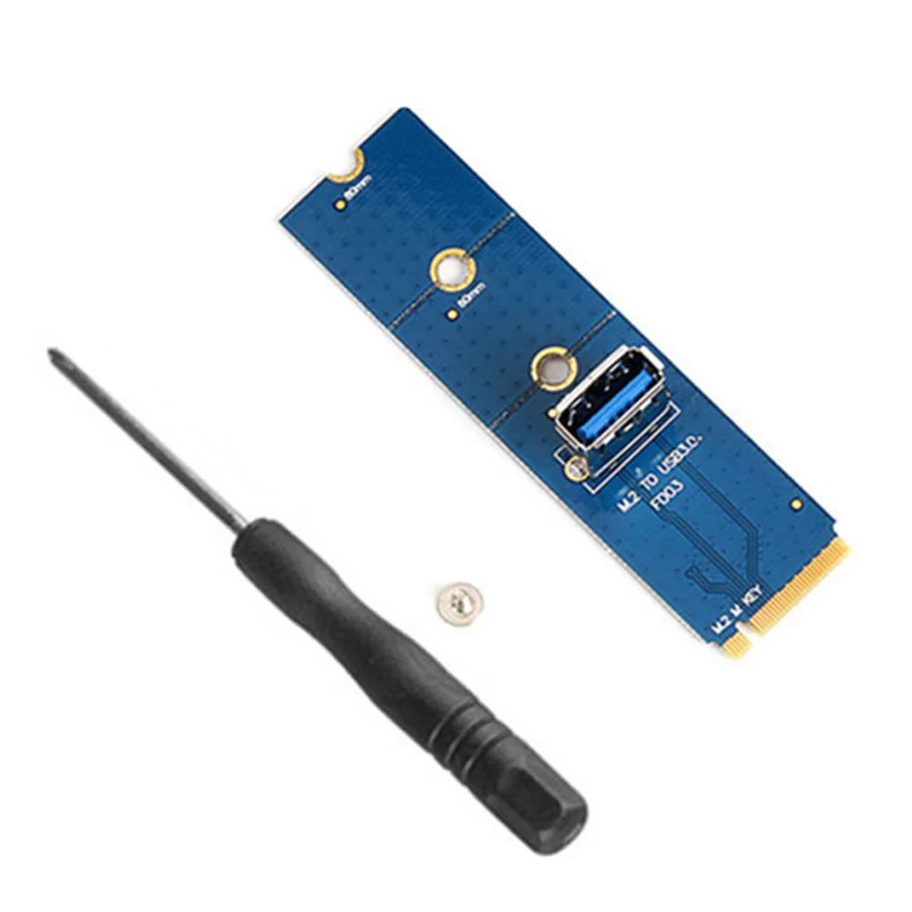

Computer M.2 to USB 3.0 Adapter Card Riser Converter Desktop Computer for BTC Miner PCI-E X16 PCI Express Riser Card