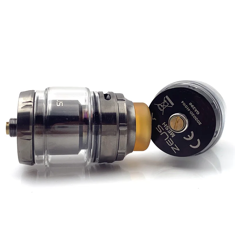 Атомайзер RunVape Zeus X Mesh RTA 25 мм бак 4 5 мл с A1 сетчатая катушка вейп из хлопка 810 Delrin