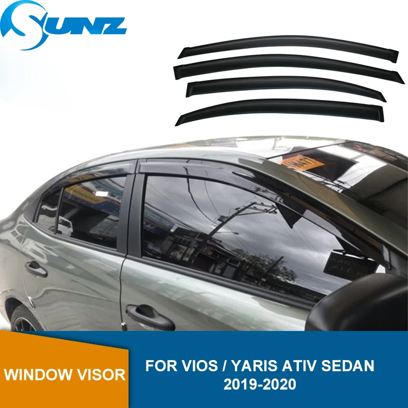 Дефлектор боковых окон для Toyota Vios 2019 2020 2021 защита от солнца и дождя Yaris Ativ Sedan