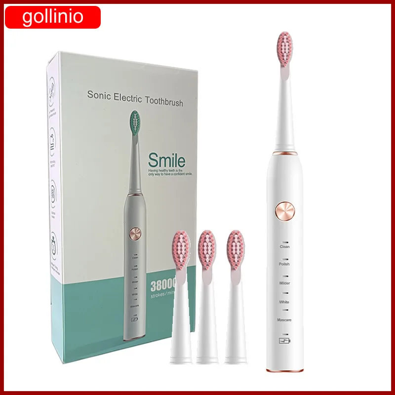 

Sonic Electric Toothbrush Smart Ultrasonic AutomaticTooth Brush USB Fast Rechargeable Adult Waterproof New Product Launch GL41A