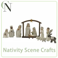 1 set nativity ornament nativity figurines christian catholic ornaments christ birth jesus ornament gift nativity scene crafts
