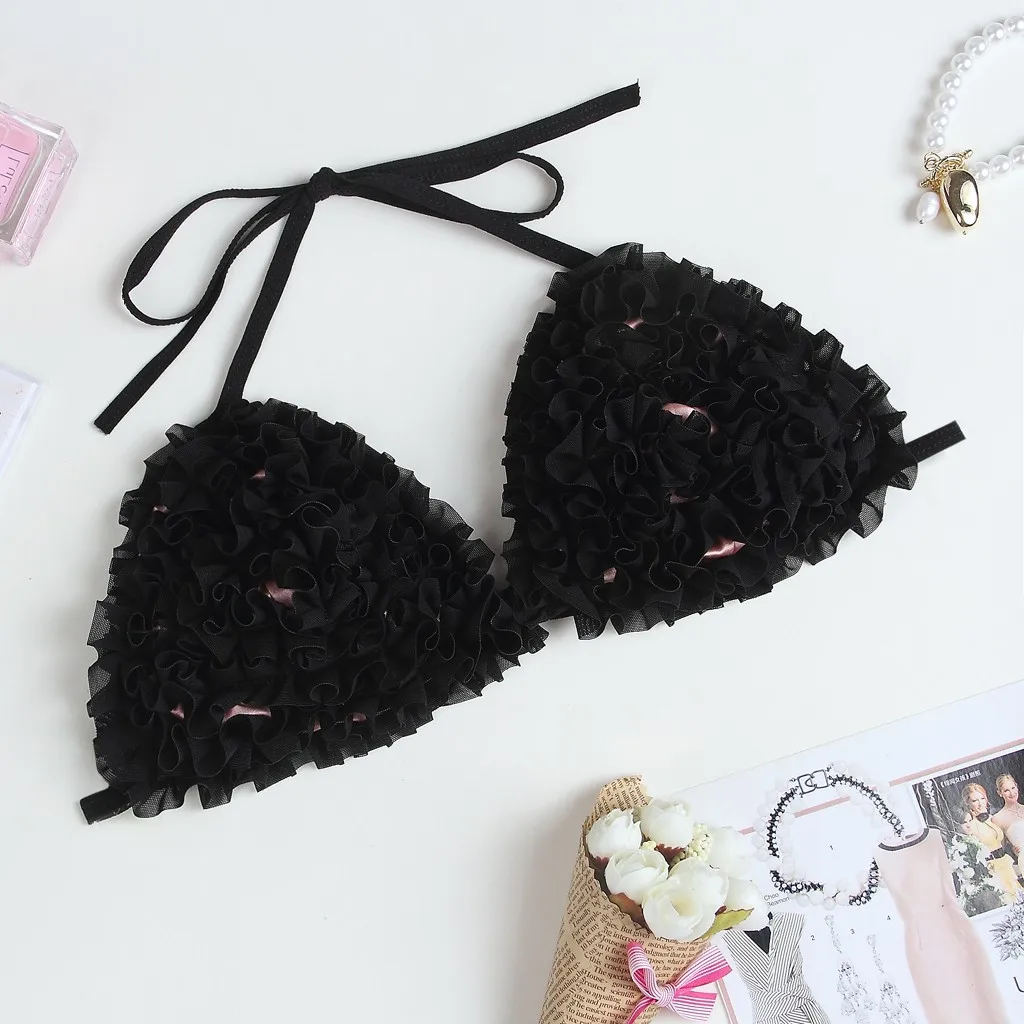 Pijama женская пижама комплект для сна розовый бюстгальтер атласный треугольный вырез Bralette брюки белье пижамы женские пижамные комплекты Пижама атласная Femme