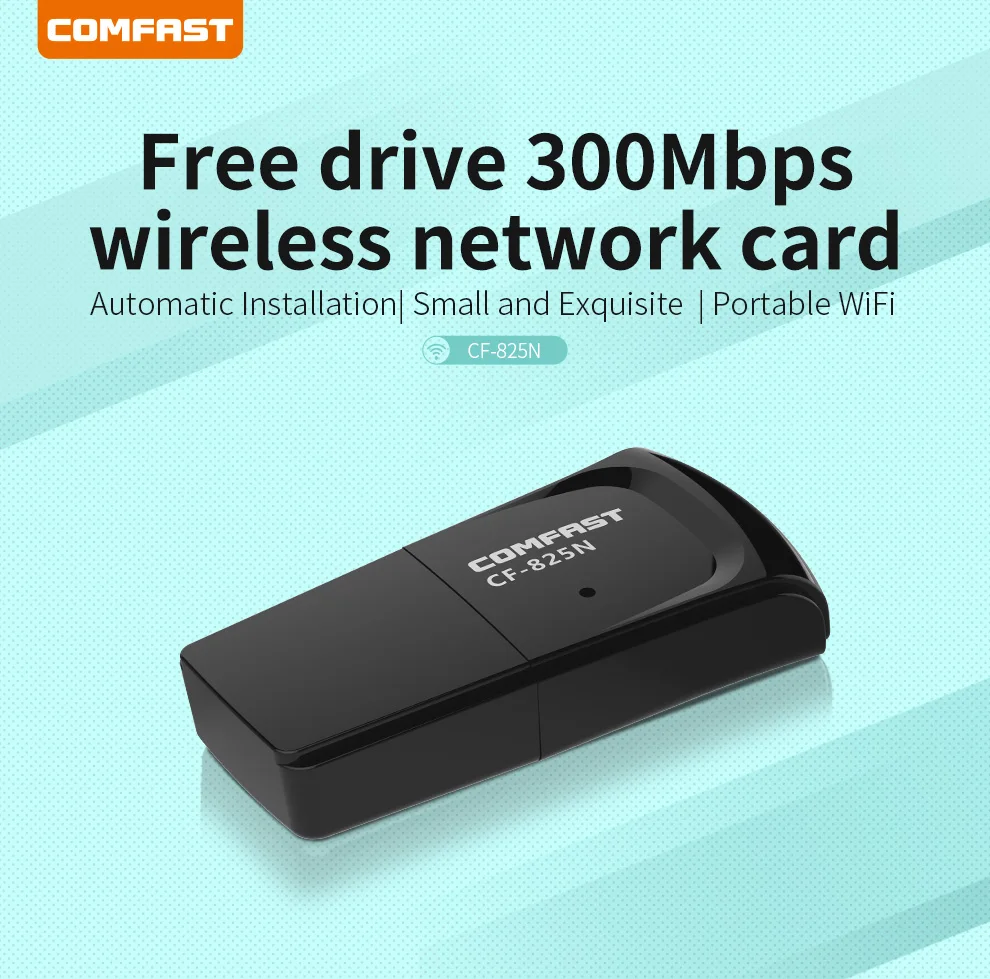 COMFAST Бесплатный драйвер USB WI FI адаптер 300 Мбит/с 2 4 ГГц Ethernet прием WiFi и передачи CF 825N