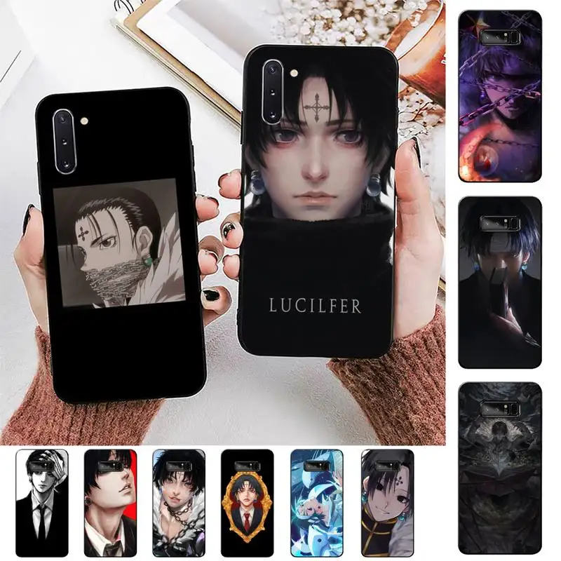 

FHNBLJ Chrollo Lucilfer Hunter HXH Anime Hunter X Hunter Phone Case for Samsung Note 5 7 8 9 10 20 pro plus lite ultra A21 12 72
