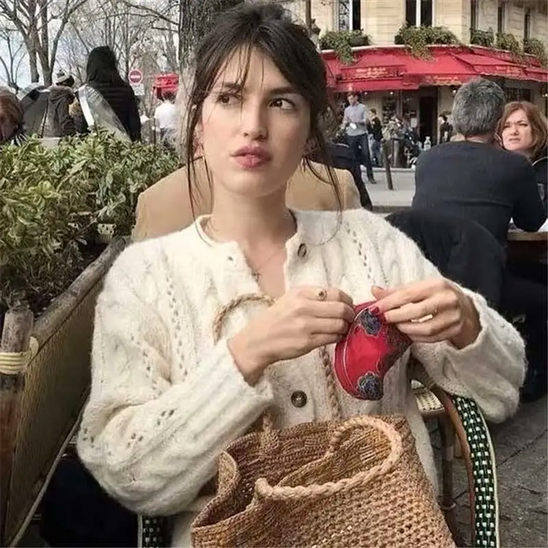 Богемный Вдохновленный 2019 женский кардиган свитер Трикотаж однобортный