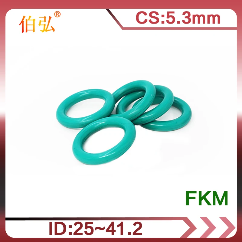 

Fluororubber O-Ring 5PCS/lot FKM Sealing CS 5.3mm ID25/27.5/30/32.5/35/37.5/40/41.2mm O Ring Gasket Ring seal Washer