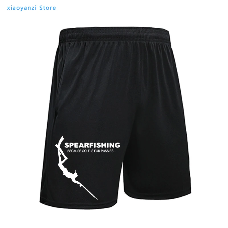 

Funny Spearfishing Scuba Diver Men Women Summer Sports Shorts Set Harajuku Sweatpants Streetwear New Fitness Running Pants OU-28