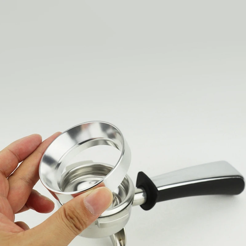 Stainless Steel Coffee Dosing Ring With 51Mm Espresso Tamper &amp Distributor Dual Head Leveler |