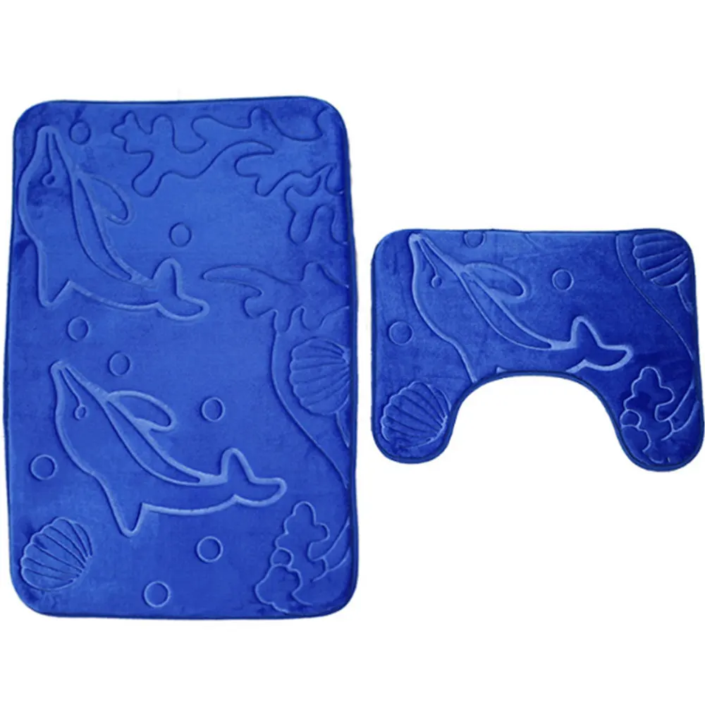 Нескользящий коврик для ванной комнаты прочный душа туалета 3D напольный с