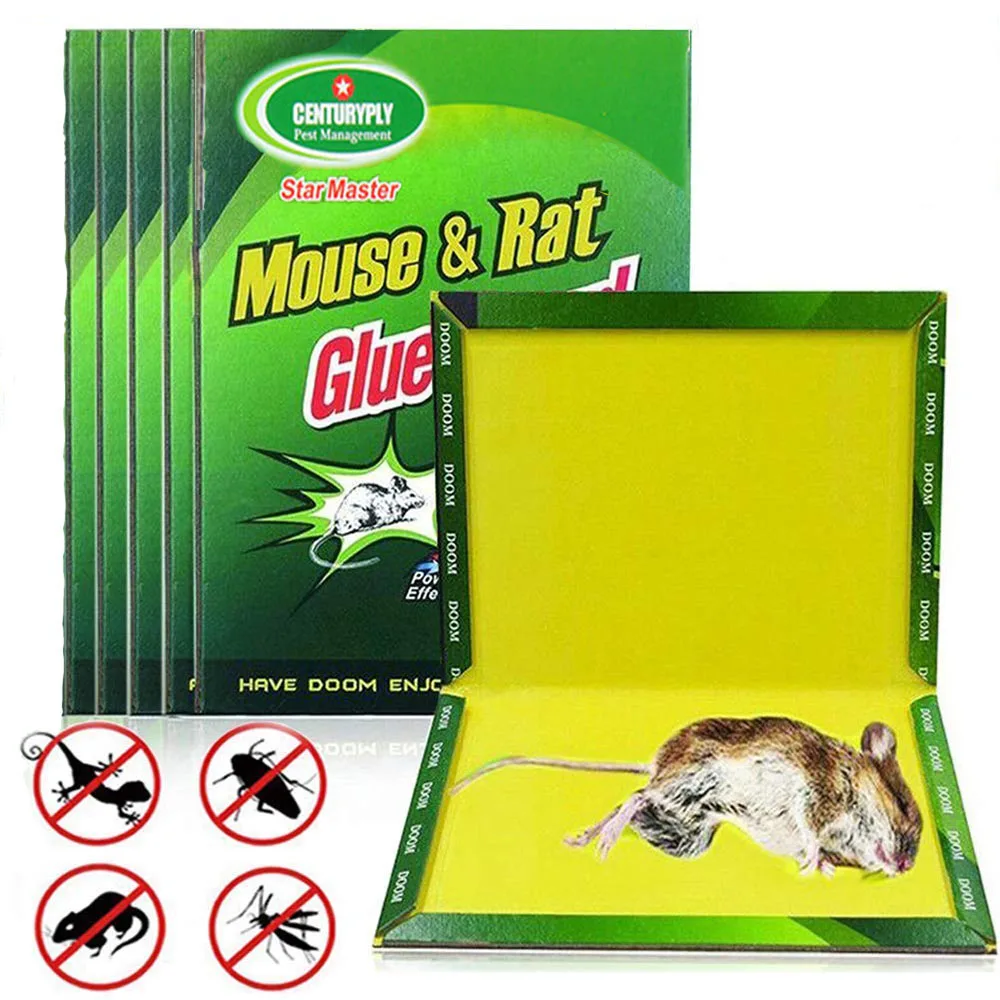 

1 PCS Mouse Board Sticky Mice Glue Trap High Effective Rodent Rat Snake Bugs Catcher Pest Control Reject Non-toxic