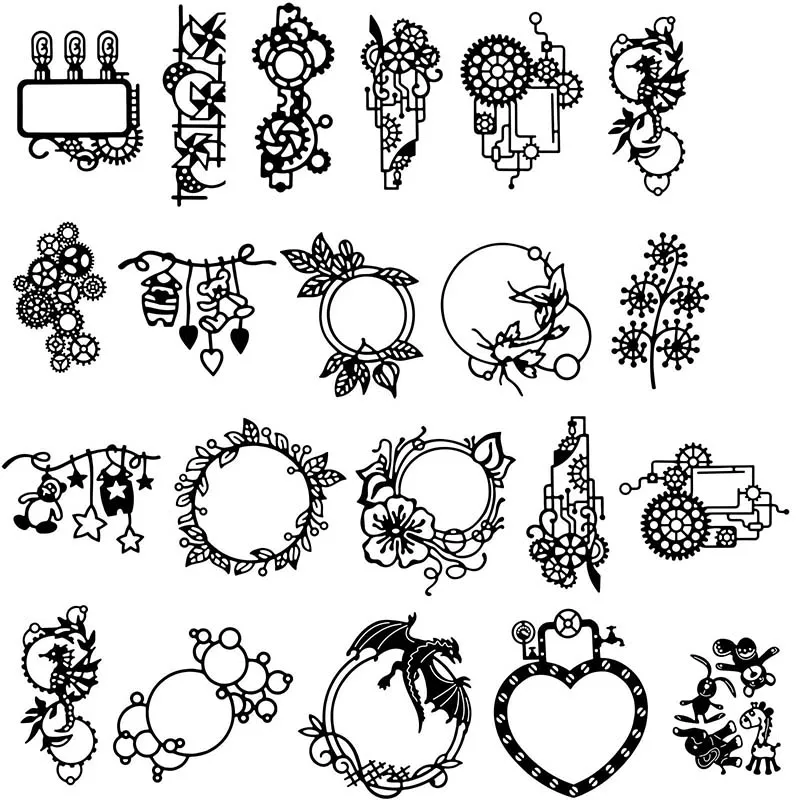 Металлические Вырубные штампы 2020 различные геометрические формы форма для