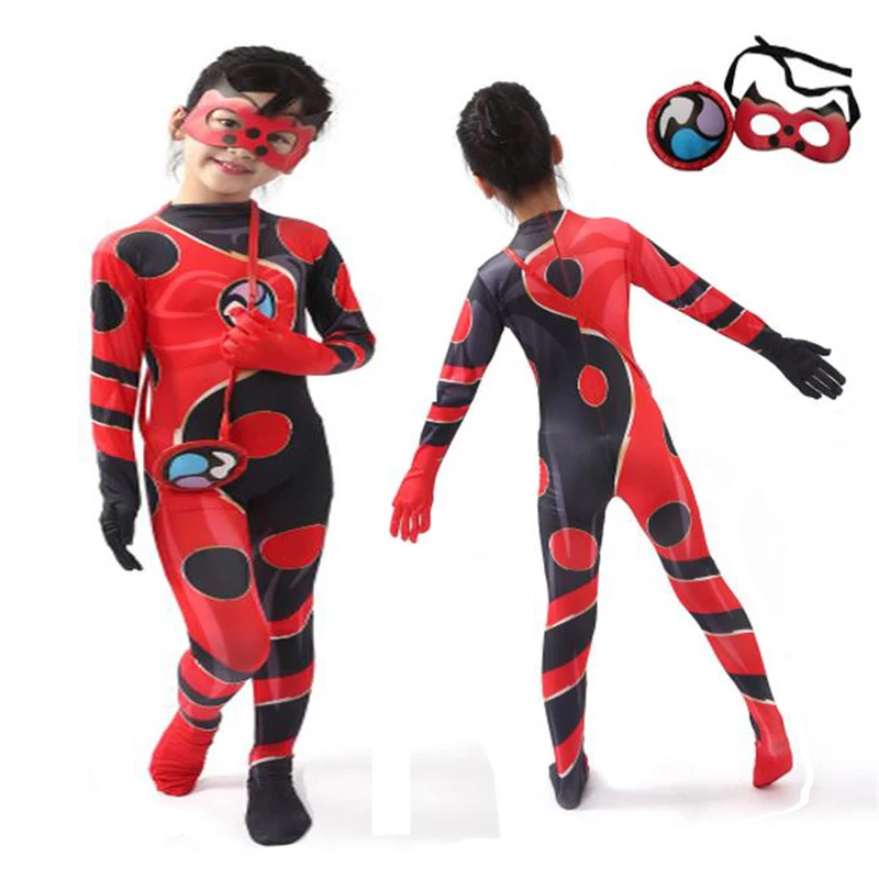 Новинка Лидер продаж модный костюм божьей коровки с черной кошкой для Хэллоуина