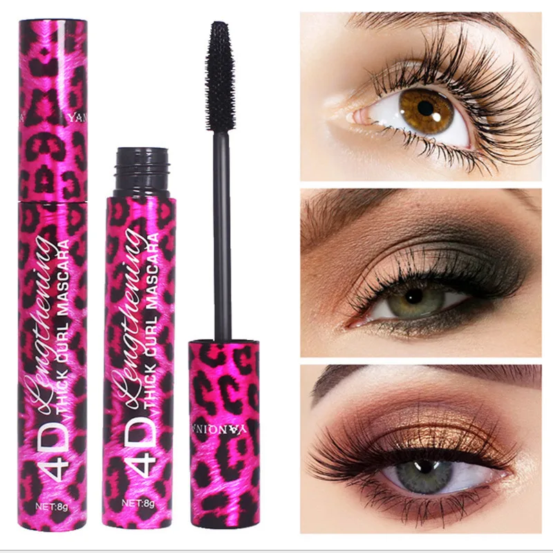 Тушь для ресниц 4D из шелкового волокна густая водостойкая стойкая тушь макияж