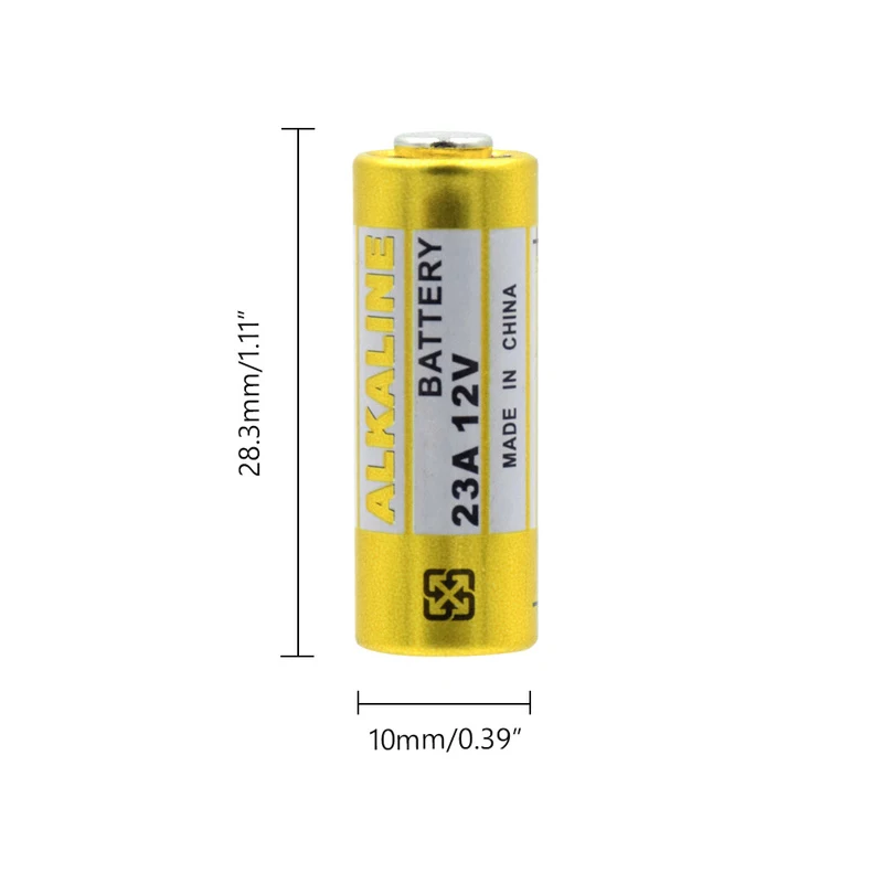 18 шт. 23A 12 в 50 мАч Первичная сухая щелочная батарея 23AE 21/23 A23 V23GA MS21 MN21 L1028 для