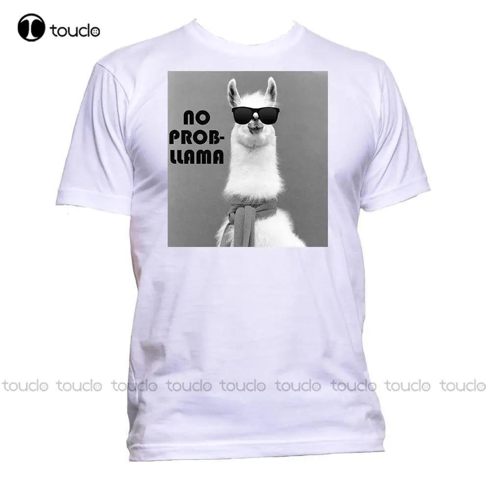 

Print T Shirt Men Hot No Prob-Llama Slogan Animal Pet Humour T-Shirt Mens Womens Unisex Fashion Comedy O-Neck T Shirt