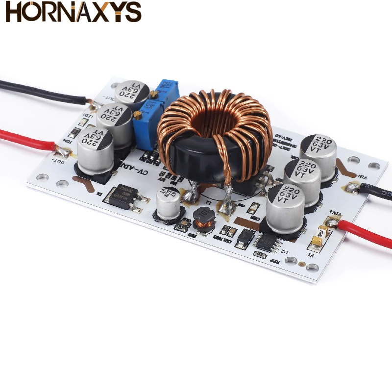 Регулируемый повышающий преобразователь постоянного тока 600 Вт с алюминиевой