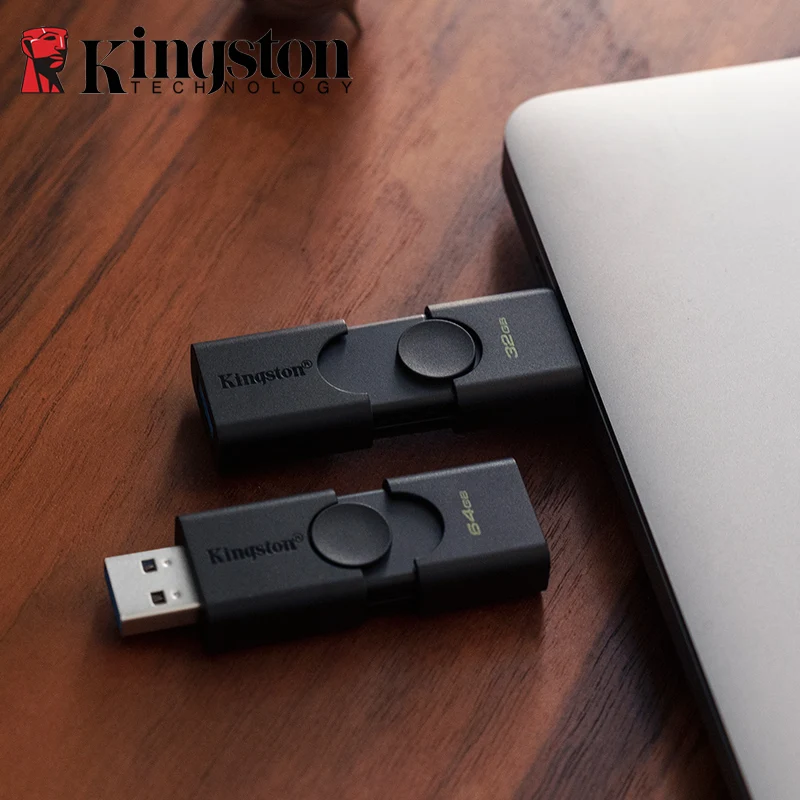 Kingston  USB - USB 3, 2 Gen 1 32  64  DataTraveler Duo  USB Type-A & USB Type-C  DTDE