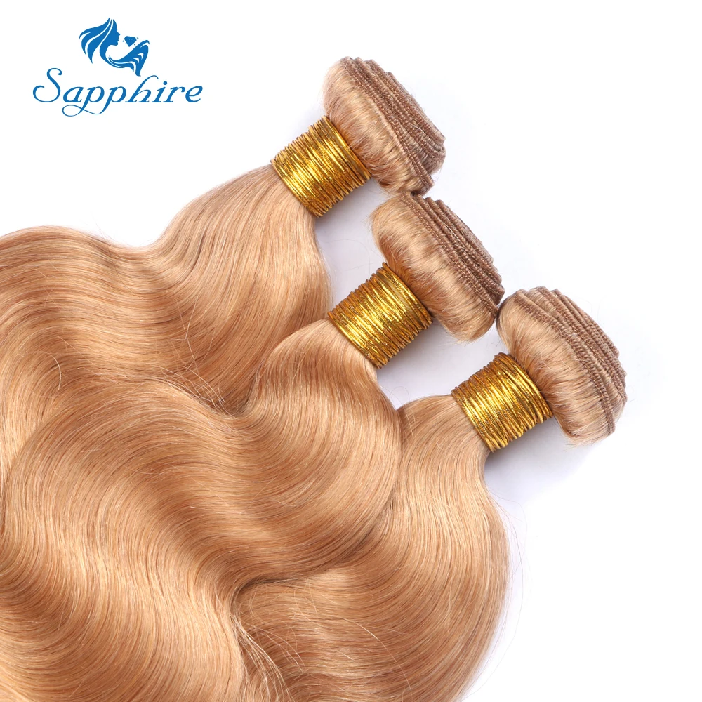 

Honey Blonde 27# Brazilian Hair Weave Bundles Remy Brazilian Body Wave Human Hair Extensions 8"-26" Human Hair Bundles Deal