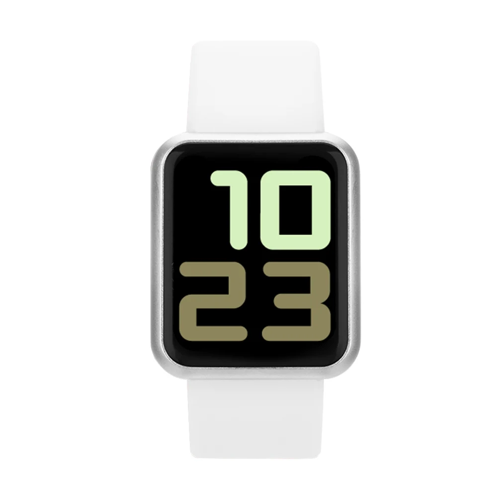 P68S white watch Спортивные IP68 Смарт-часы P68 фитнес-браслет трекер активности пульсометр кровяное давление для ios Android apple iPhone 6 7 - Цвет: P68S white watch