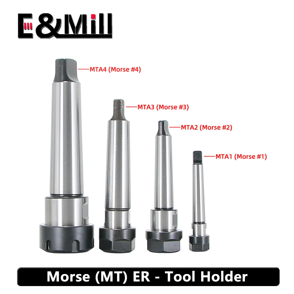 Держатель инструмента MT1 MT2 MT3 MT4 MT5 Morse ER20 ER25 ER32 ER40 MTA ER держатель с плоским хвостом