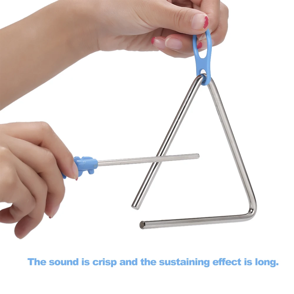 Детская игрушка треугольник ударный музыкальный инструмент образовательный