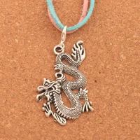 40pcs zinc alloy dragon lobster claw clasp charm beads jewelry diy c685 61 8x29 5mm
