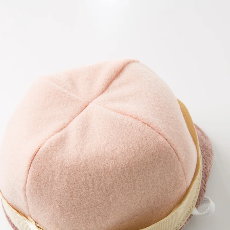 DB11826 dave bella зимняя Милая шапка для маленьких девочек детская розовая из бутика |