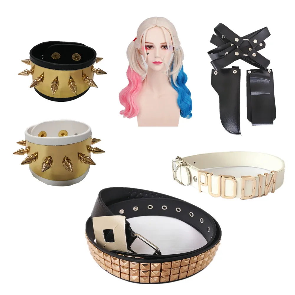 Костюмы для косплея Харли на Хэллоуин детей и девочек взрослых комплекты из