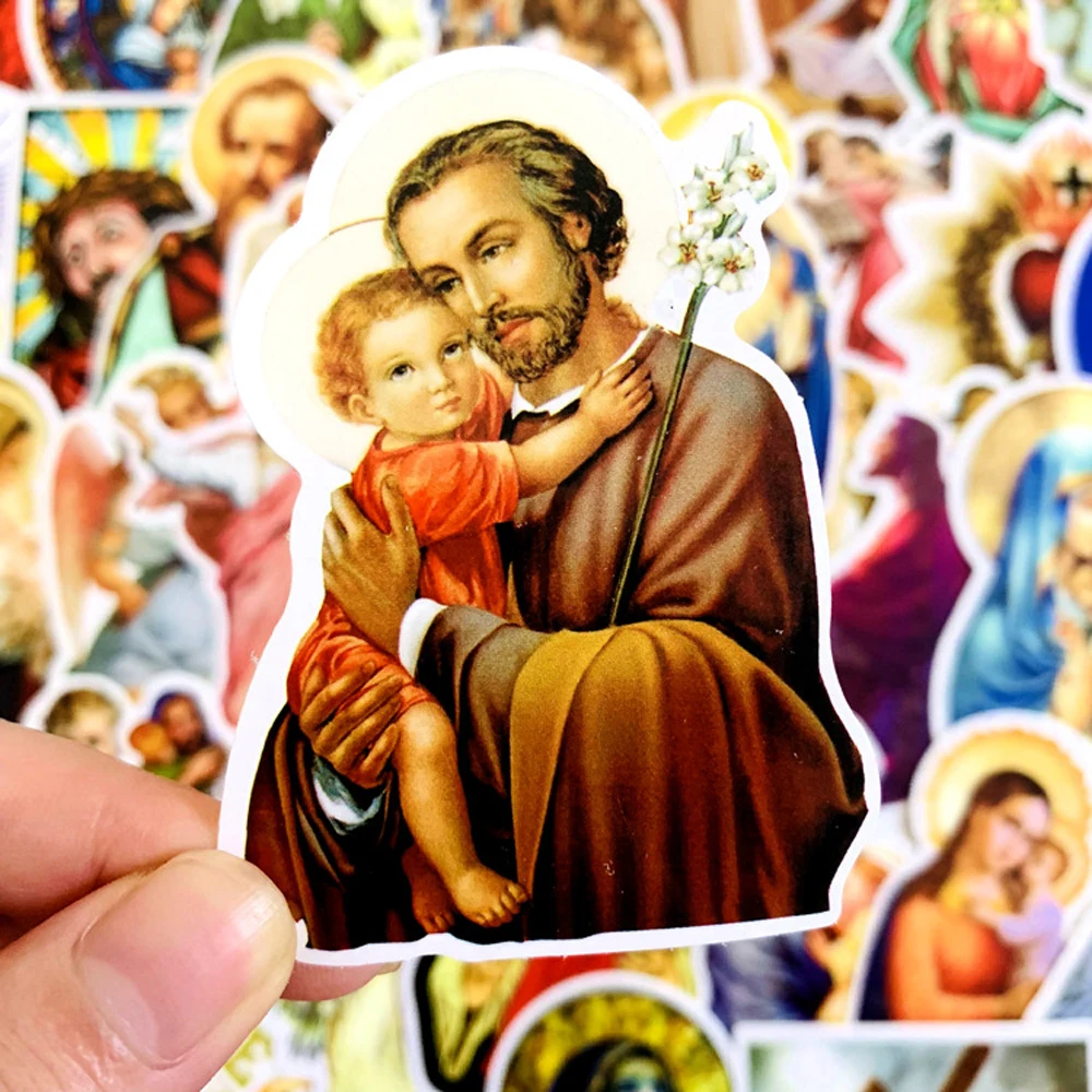 10/30/50/68pcs Jesus Christian Religion Stickers 2