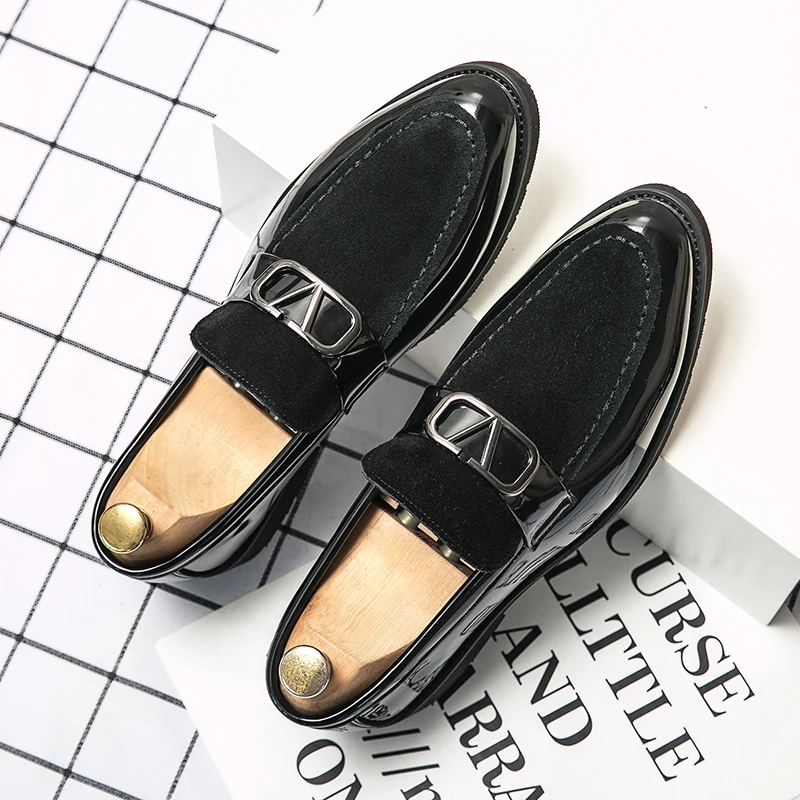 

Skin Shoes Leather Formal Shoes Luxury Men Men's Casual Man Shose Dress Italian Slippers For Business Moccasins Breathable