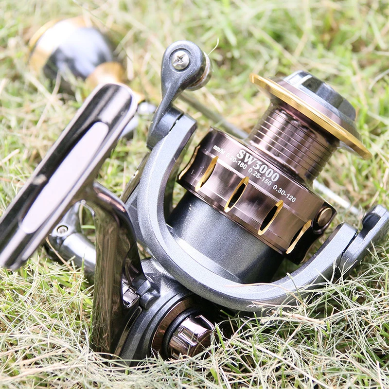 

DEUKIO Spinning Fishing Reel All Metal Water Resistance Spool Spinning Reel 15.5KG Max Drag Power 4+1BB Saltwater Fishing Carret