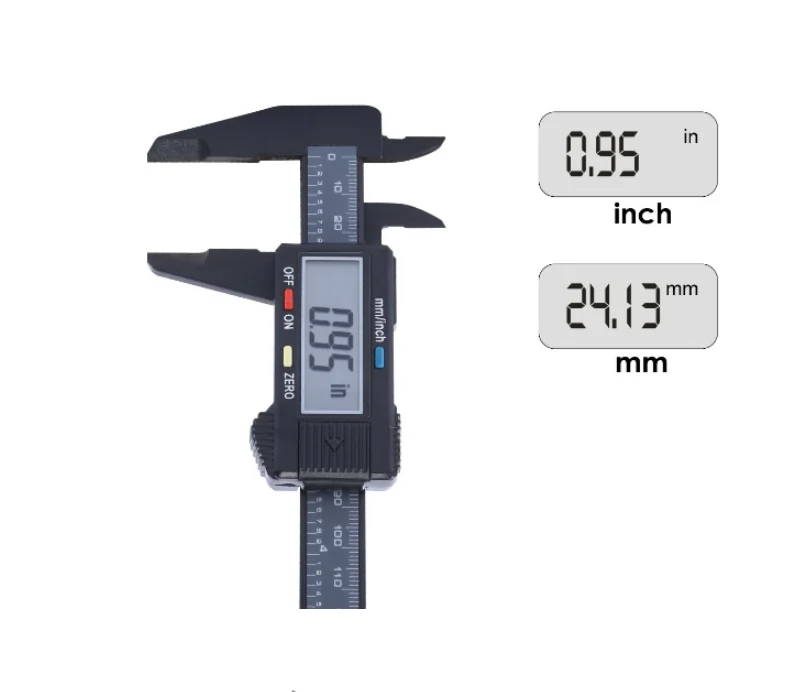 

200pcs 150mm Electronic Digital Caliper 6 Inch Vernier Caliper Gauge Micrometer Measuring Tool Digital Ruler hot
