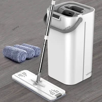 2pcs mop dont wash mop by hand floor mop electric spin mop microfiber flat mop self cleaning mop for wash floor